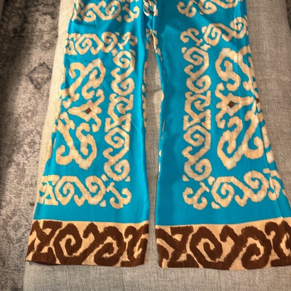 NWT ZARA FLOWING TROUSER SZ L 100% VISCOSE WIDE LEG PANT - Picture 3 of 12